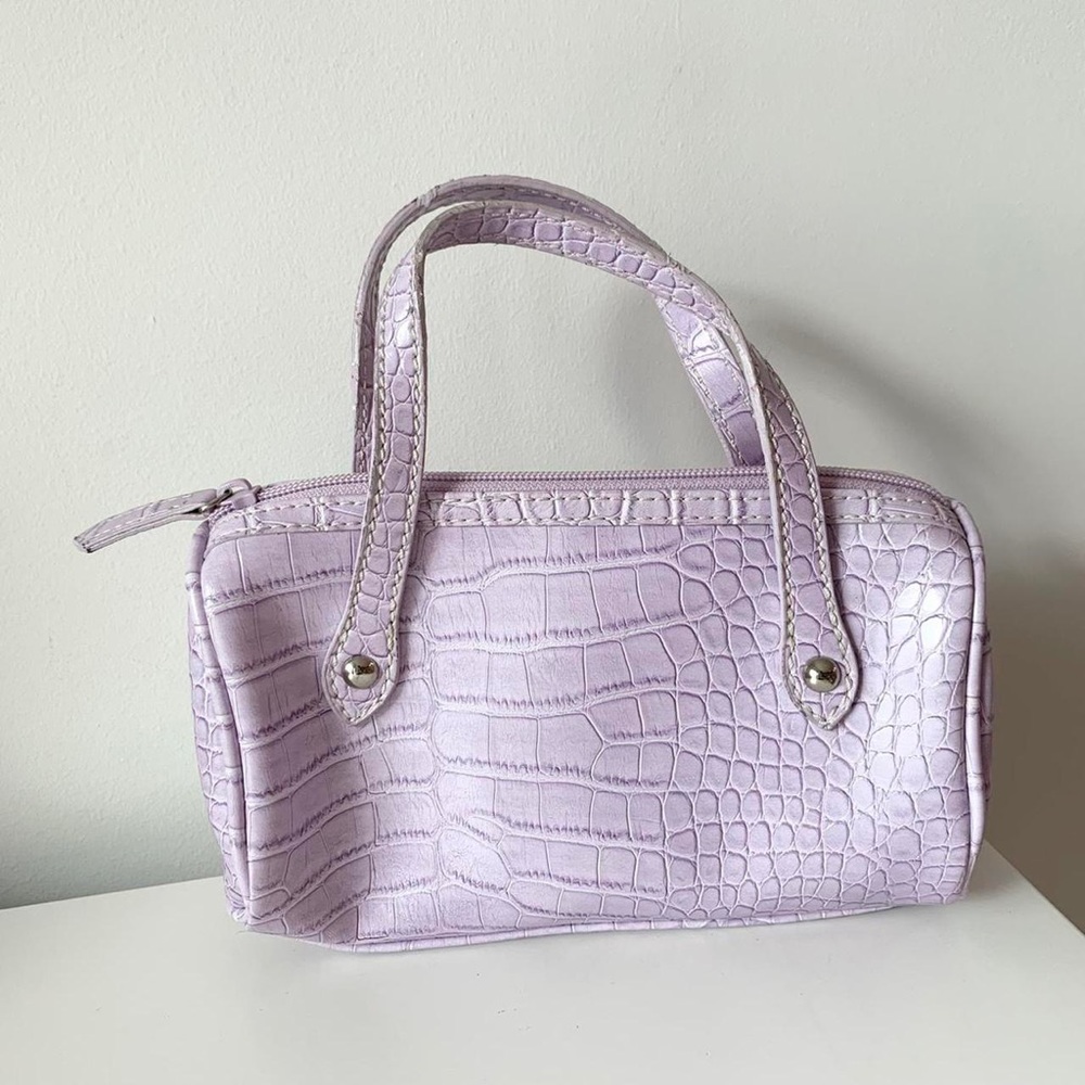 Vintage Y2K 2000s lilac pastel 90s mini bag purse